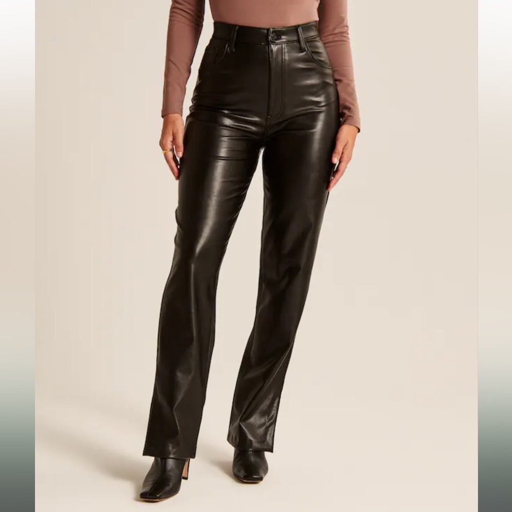 Abercrombie Curve Love Leather Pants